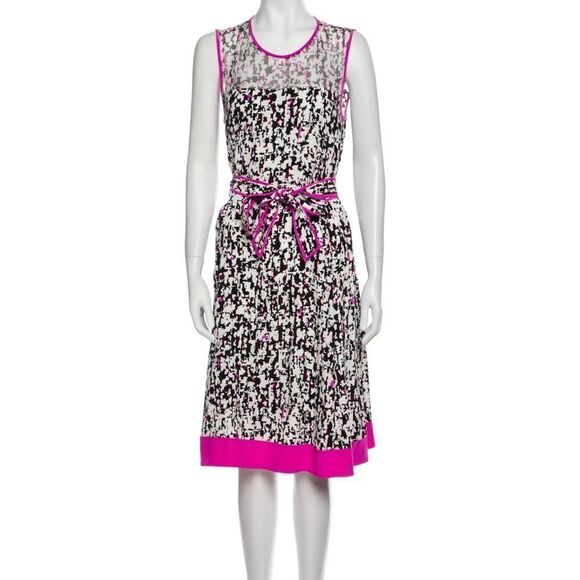 Kate Spade SZ 10 Printed Midi Length Dress - Picture 1 of 3